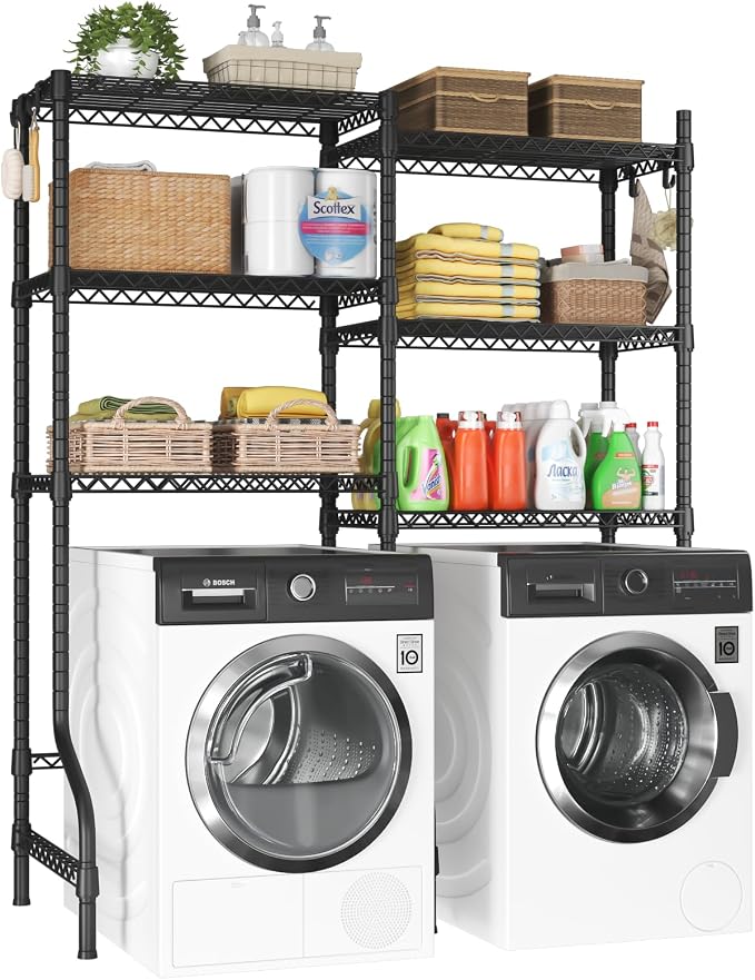 U15 Over Washer and Dryer Storage Shelves, Laundry Above Washer Dryer Storage by UlifHome
