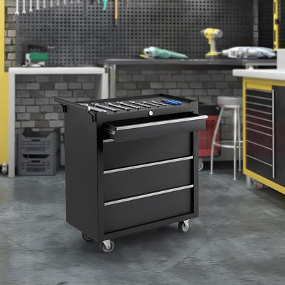 Rolling Tool Chest with Wheels, 4 Drawer Tool Storage Cabinet, Portable Toolbox - Image 2