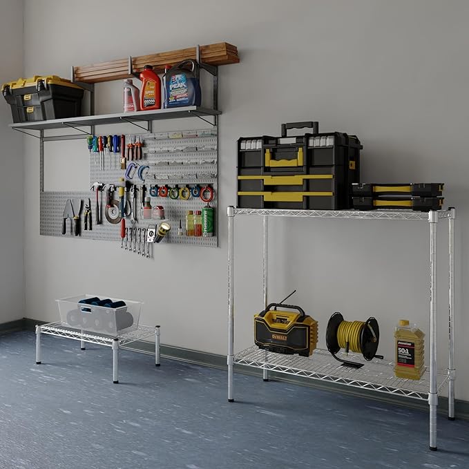 14" Deep x 36" Wide x 34" Height Wire Shelving Kit | 2-Tier | NSF Commercial - Image 2