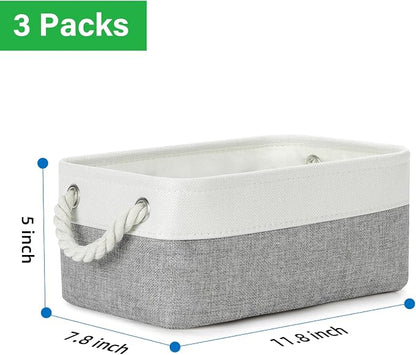 Bidtakay Small Baskets Fabric Storage Baskets - Image 5