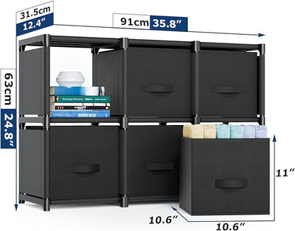 Mavivegue 6 Cube Storage Organizer, Closet Organizers and Storage, Cube Storage - Image 2