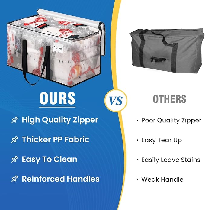 RoomHacks Clear Heavy Duty Extra Large Moving Bags, Reinforced Handle & Double - Image 5
