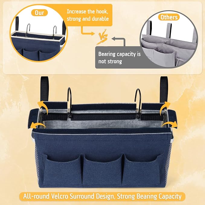 Bedside Caddy Bedside Organizer Bedside Storage Caddy - Image 5