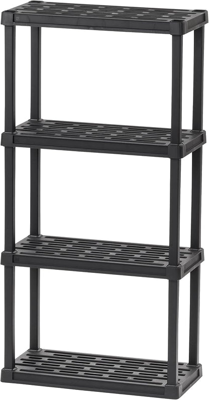 IRIS USA 4-Shelf Light Duty Plastic Storage Shelves, 200lb Capacity, Medium - Image 8