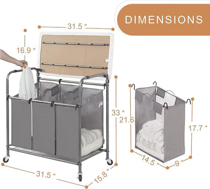 STORAGE MANIAC 3-Section Laundry Sorter - Image 6