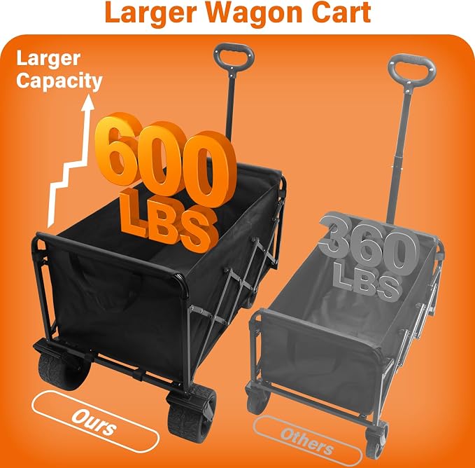 Extra-Large Heavy-Duty Wagons carts Foldable - Image 2