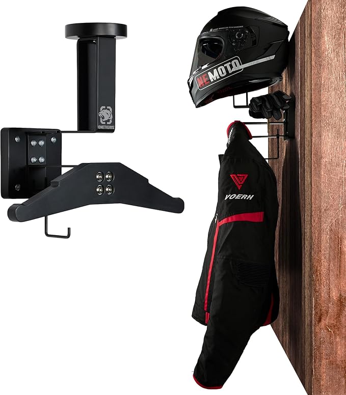 OneTigris Motorcycle Helmet Holder Wall Mount, Tactical Gear Holder by OneTigris