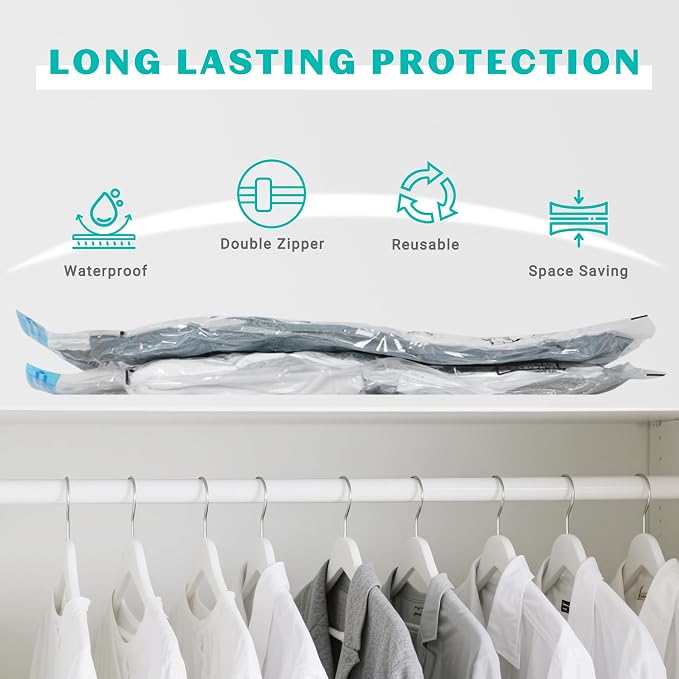 10 Pack Medium Vacuum Storage Bags Seal Bags - Image 3