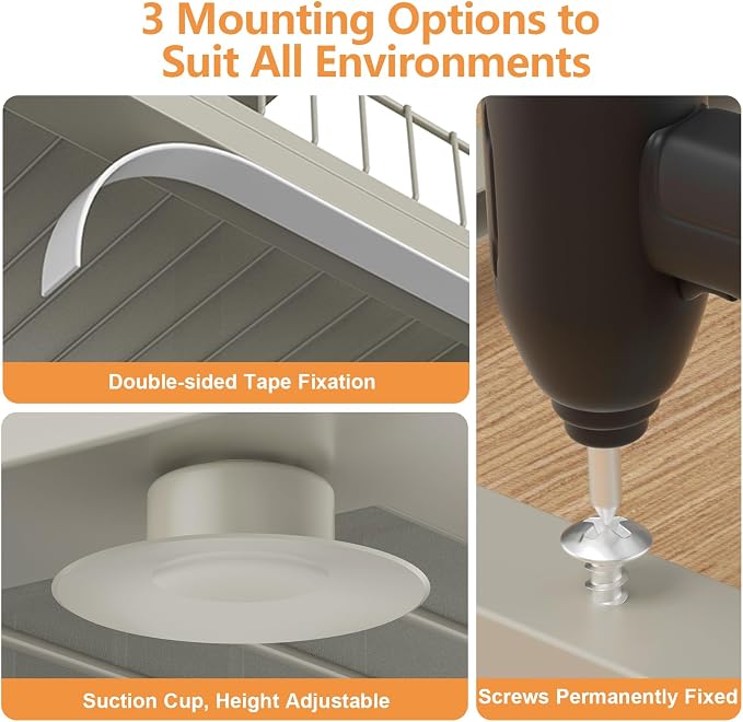 Under Sink Organizer, High Adjustable 2 Tier Under Kitchen Sink Organizer - Image 7