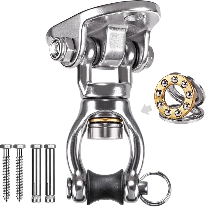 SELEWARE Heavy Duty Bearing Swivel Swing Hanger Stainless Steel Swing Hooks | by SELEWARE
