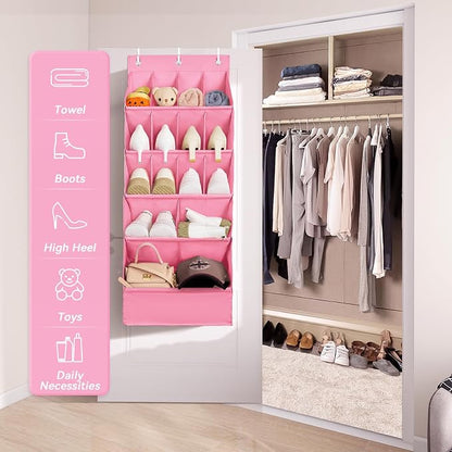 FENTEC 1 Pack Over-the-Door-Shoe-Organizers, Hanging Shoe Organizers - Image 5