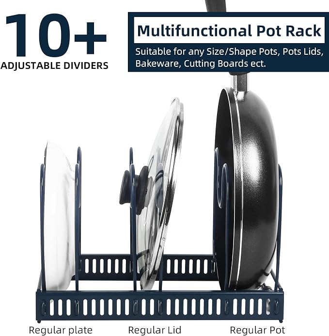 ROOHUA Expandable Pot and Pan Organizer - Image 3