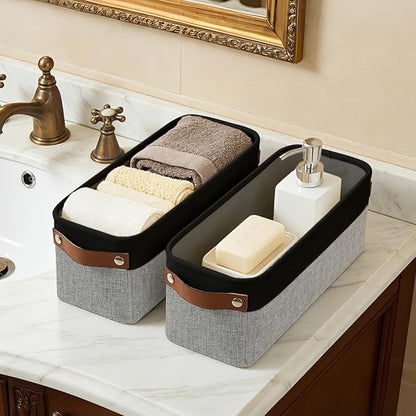 Bagnizer Small Fabric Storage Baskets, Decorative Basket - Image 8