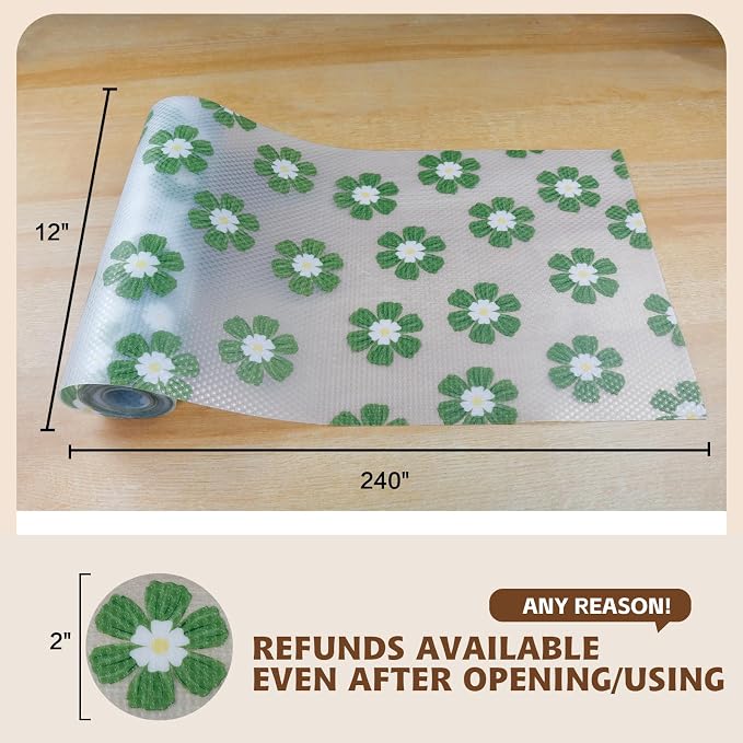 Drawer and Shelf Liner for Kitchen Cabinet, Non-Adhesive Waterproof EVA Drawer - Image 4