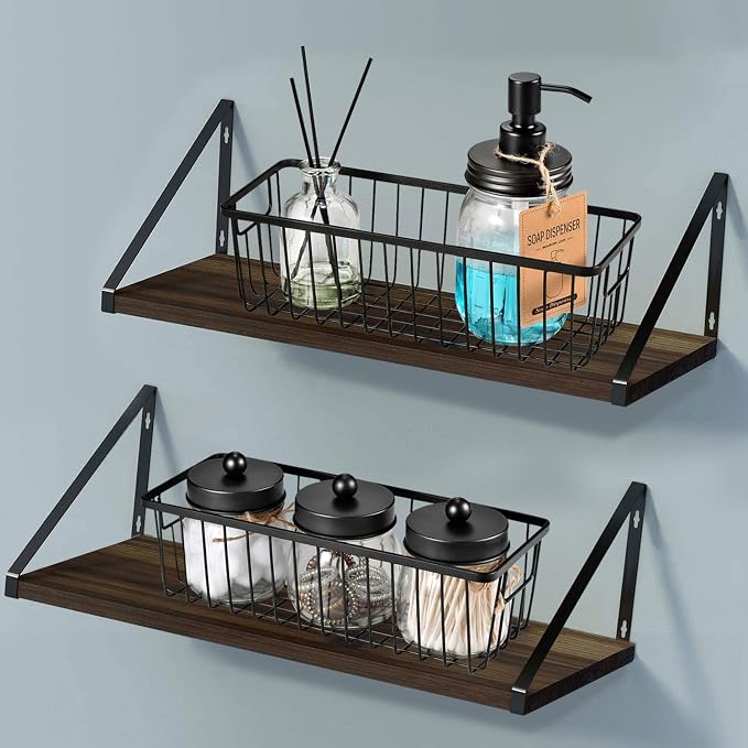 SheeChung Wall Hanging Baskets, Small Wire Basket - Image 7