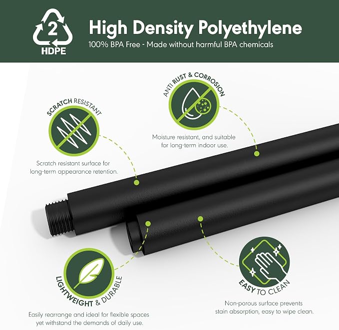 Furinno TURN-N-TUBE Corner Shelf, 3-Tier Corner Bookshelf, Display Storage - Image 3