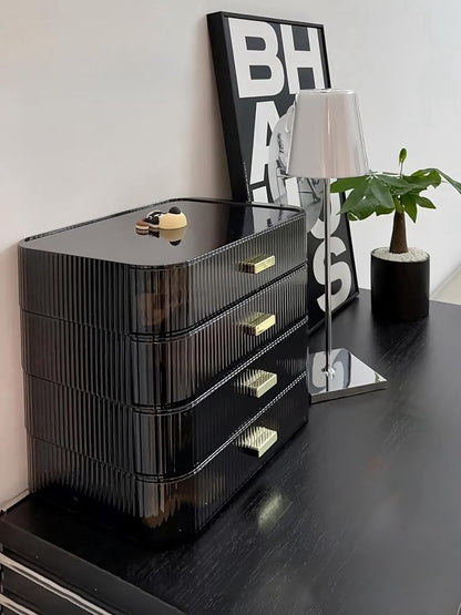 2 Pack Stackable Makeup Organizer - Image 5