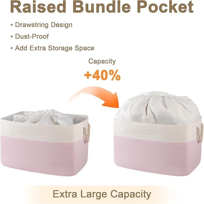 95L Extra Large Blanket Basket - Image 9
