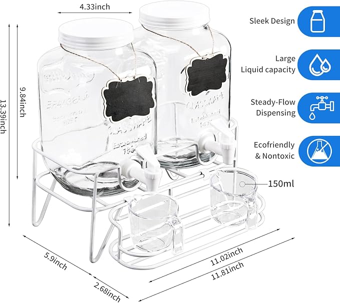 Roetell 2 Sets 1 Gallon Laundry Detergent Dispenser - Image 2
