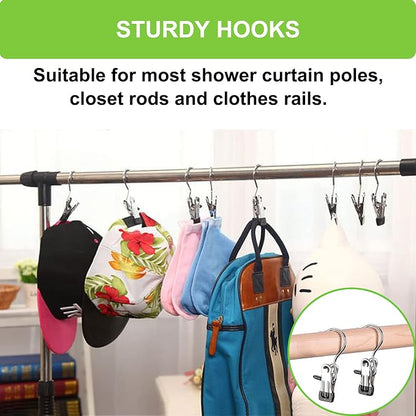 Laundry Hooks Hanging Clips Clothes Pins Closet Hanger Organizer Clamps Socks - Image 6