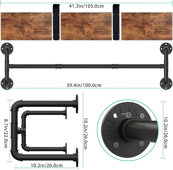 Yawinhe Industrial Pipe Clothing Rack - Image 5