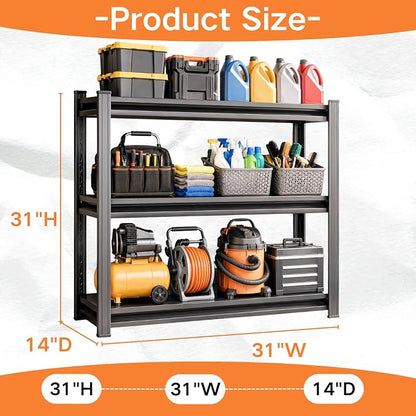 Garage Shelving, Heavy Duty Storage Shelves, Adjustable Boltless Units | Metal - Image 2