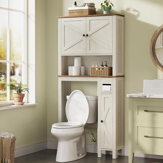 VASAGLE Over the Toilet Storage Cabinet, Adjustable Shelves, Space-Saving | by Unknown