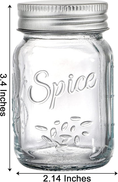Coloch 30 Pack 4 Oz Glass Mason Spice Jar - Image 2