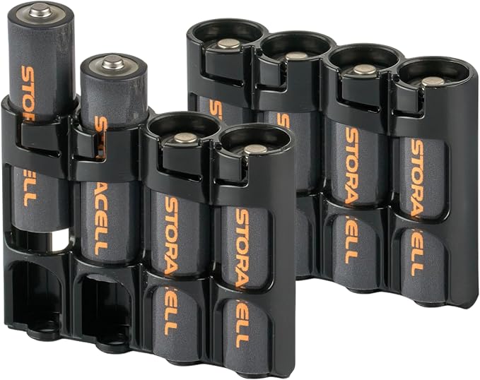 Storacell AA Battery Storage Caddy, Holds 4 Batteries - Image 2