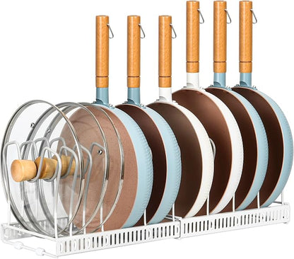 ROOHUA Pot Rack Organizer -Expandable Pot and Pan Organizer by ROOHUA