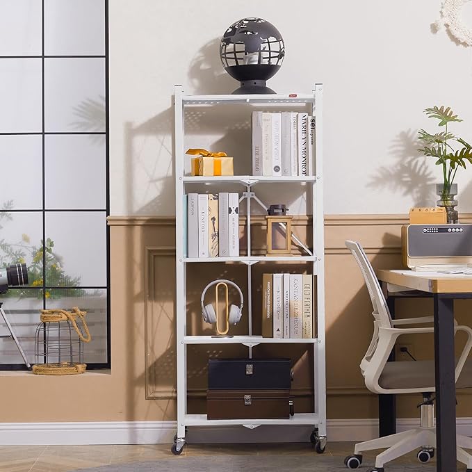 DEANIC 5-Shelf Folding Bookcase - Image 2