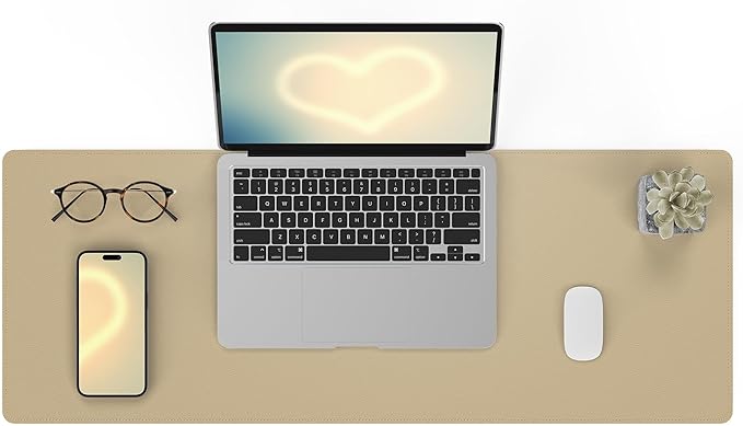Non-Slip Desk Pad, Desk mat, Waterproof PU Leather Protector, Easy Clean Laptop by AFIING