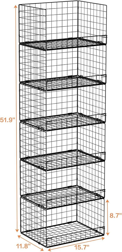 Yociyoga 6-Tier Stackable Closet Organizers and Storage Shelves, Closet Shelf - Image 3