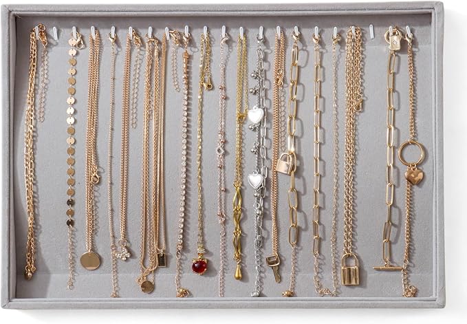 Large Jewelry Organizer for Drawer Insert Velvet Stackable Jewelry Trays for by Unknown