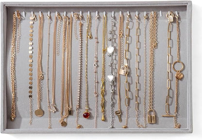 Large Jewelry Organizer for Drawer Insert Velvet Stackable Jewelry Trays for by Unknown