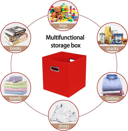 Fabric Cloth Storage Bins, Fabric Cube Bins Organizer - Image 3