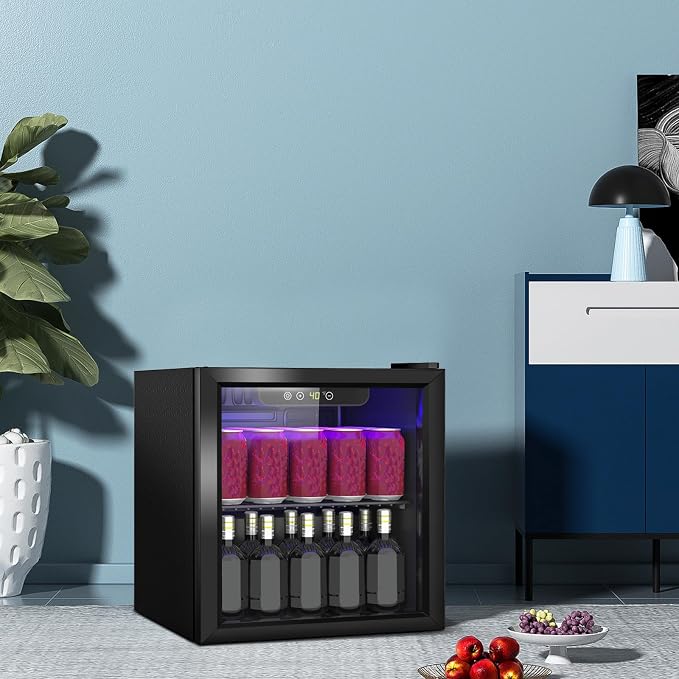 Stopasd Beverage Refrigerator Cooler, 1.3 Cu.Ft/60 Can Drink Fridge - Image 6