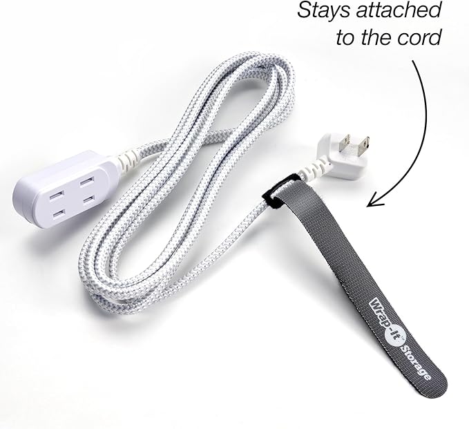 Self-Gripping Cable Ties by Wrap-It Storage, 40 Pack – Reusable Hook and Loop - Image 4
