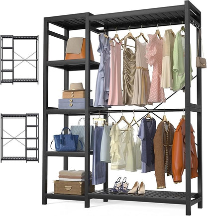 Homykic Bamboo Clothes Rack Garment Rack by Homykic