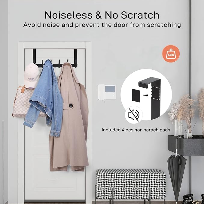 Optish Over The Door Hooks, Door Hanger Hooks - Image 3