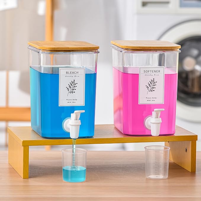 Liquid Laundry Detergent Dispenser Set by DesignedManufacturedbyRoleDes
