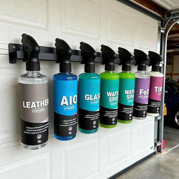 Universal Trigger Bottle Holder, Wall Mount Organizer Holds Spray Bottles | - Image 5