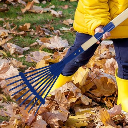 Kid Rakes for Leaves | Detachable Wooden Handle 27 Inch - Image 3