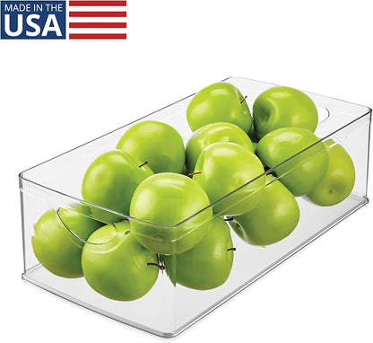 iDesign Stackable Clear Plastic Extra Long Storage Bin, Organizer - Image 2