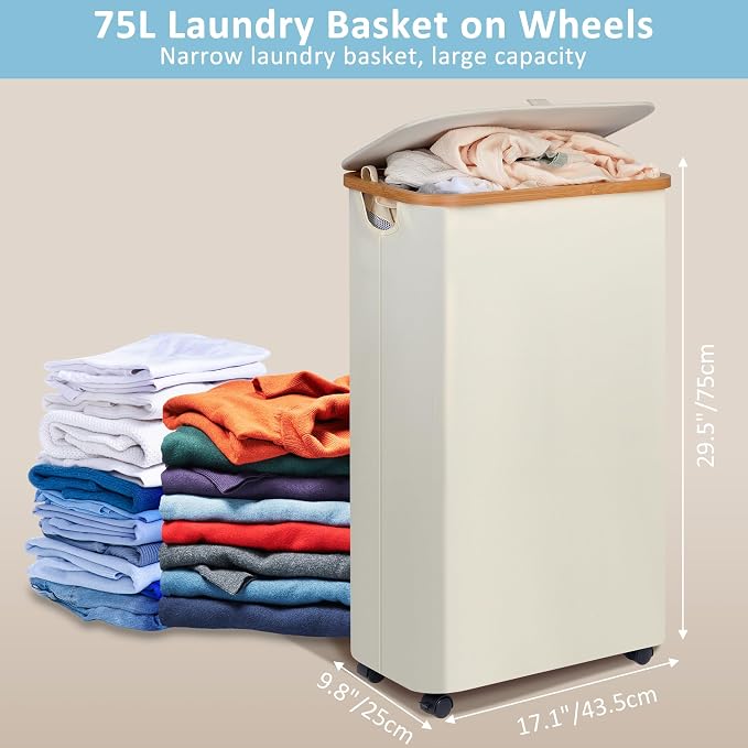 efluky Slim Laundry Hamper - Image 5