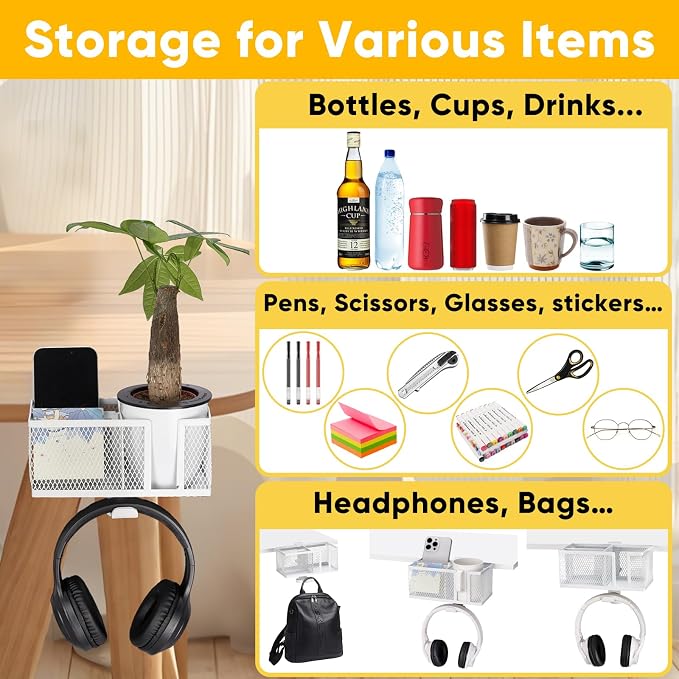 4 in 1 Metal Clip On Cup Holder Attachment - Image 3