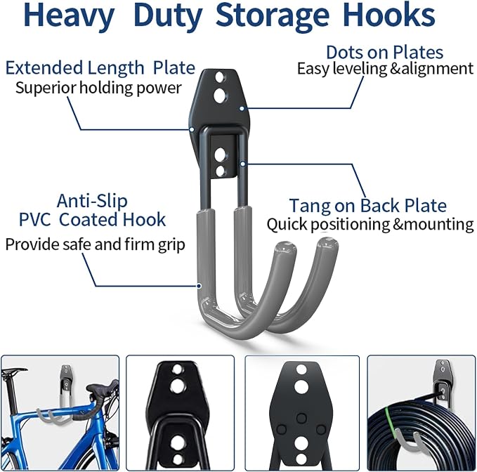 3-H Garage Wall Hooks 31 Pack, Garage Hooks Heavy Duty - Image 4