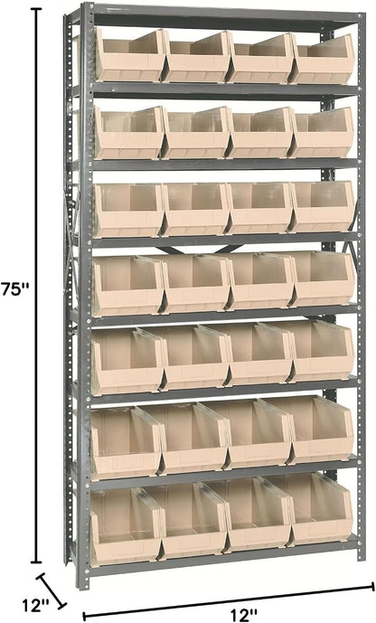 Quantum Storage Systems QSBU-240IV Giant Open Hopper Steel Shelving System - Image 2