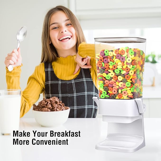 Cereal Dispenser Countertop Large Cereal Containers Storage Dispenser - Image 2