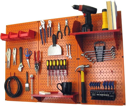 Wall Control Pegboard Organizer 4 ft. Metal Pegboard Standard Tool Storage Kit by Wall+Control